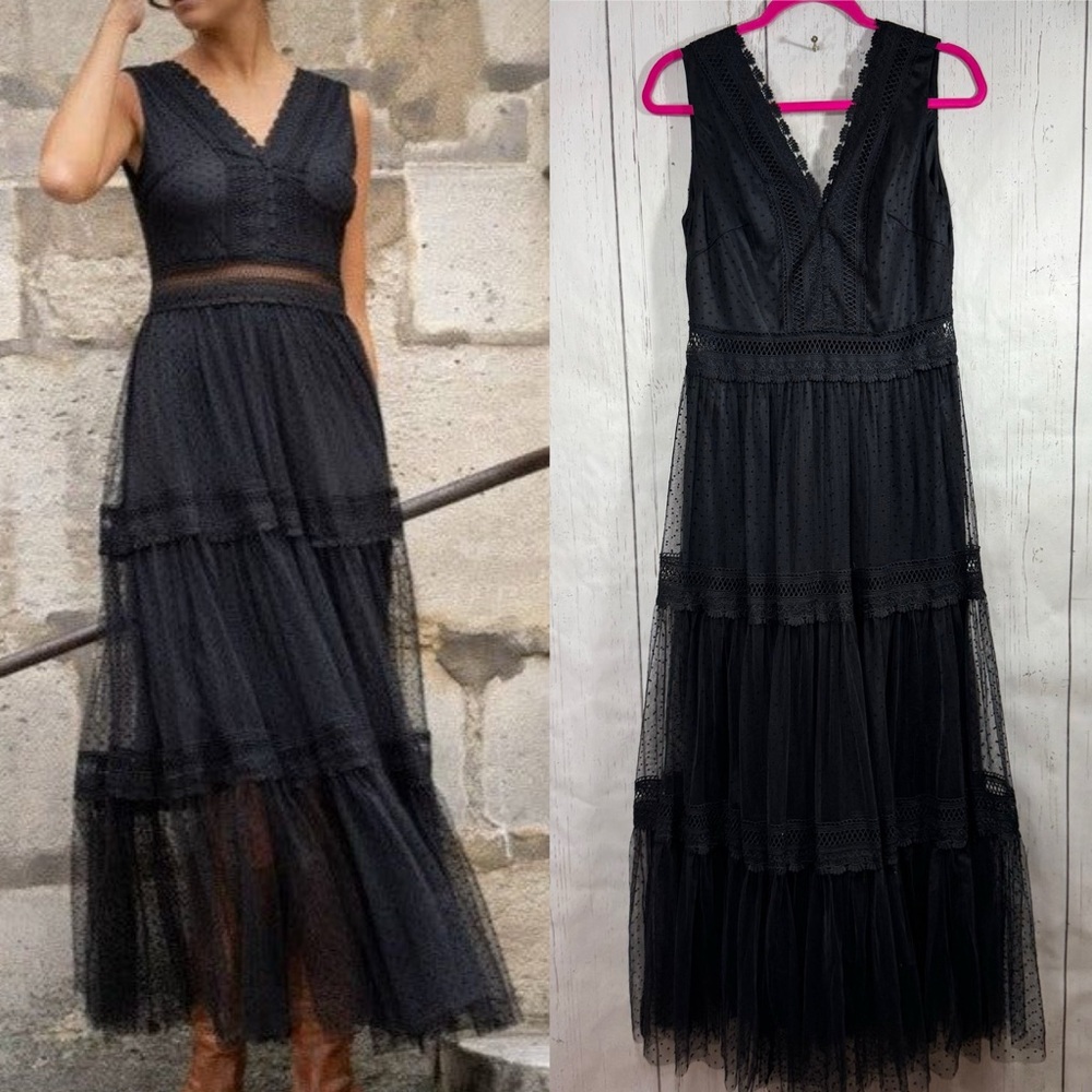 Elegant Black Midi Dress
